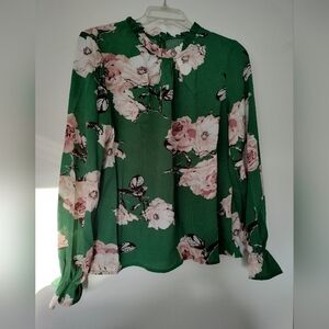 Long sleeve floral top